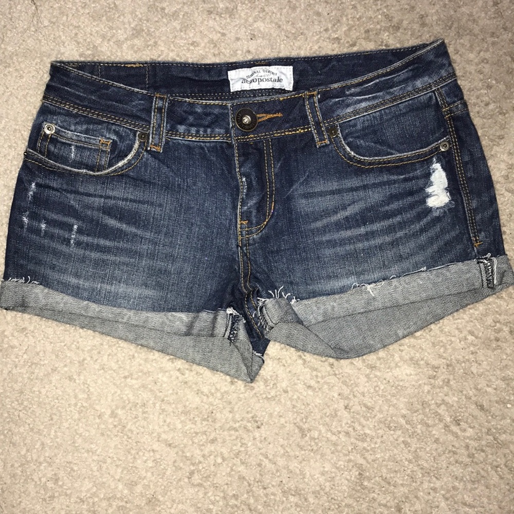 Aeropostale low rise denim shorts